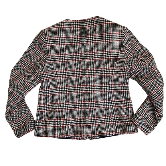 Appleseed’s Vintage Wool Blazer Buttonfront Houndstooth Jacket Classic Tailored - Picture 11 of 16